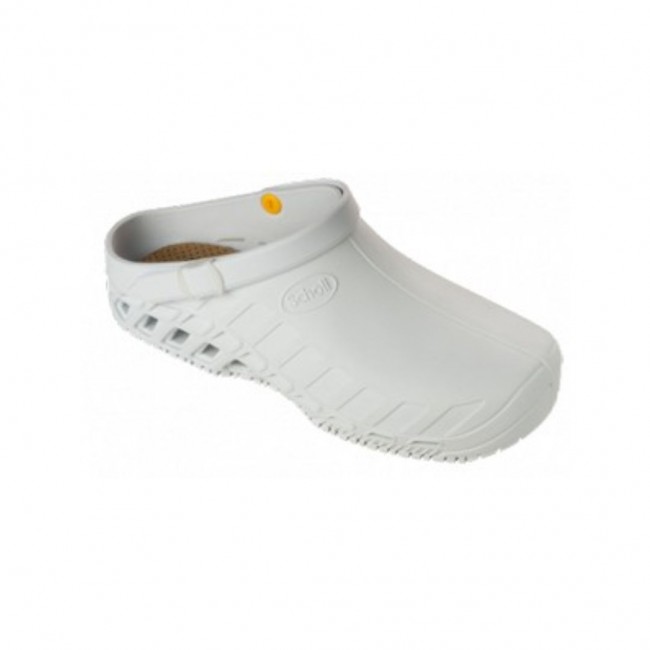 1 paio di Clog Evo Tpr Unisex White 44-45 Calzature Ergonomiche da Scholl Shoes