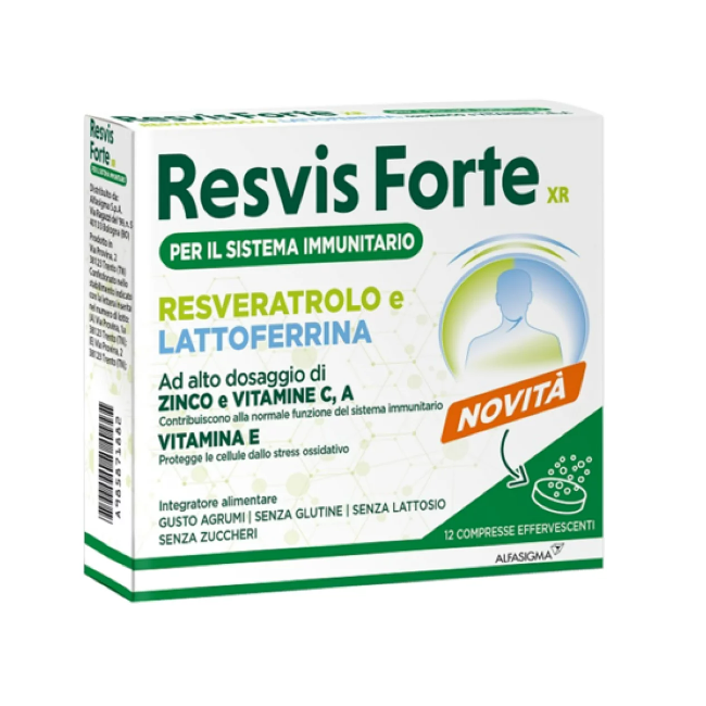 confezione 12 compresse effervescenti resvis forte xr