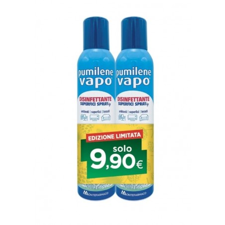 2x250ml di Montefarmaco Pumilene Vapo Disinfettante Bipack 2x250ml di Montefarmaco Pumilene Vapo Disinfettante Bipack