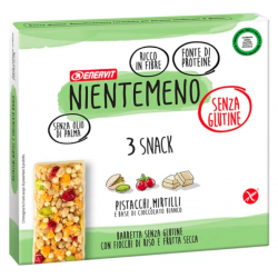 confezione da 3 x 23 g di Barretta Pistacchi e Mirtilli di Enervit Nientemeno