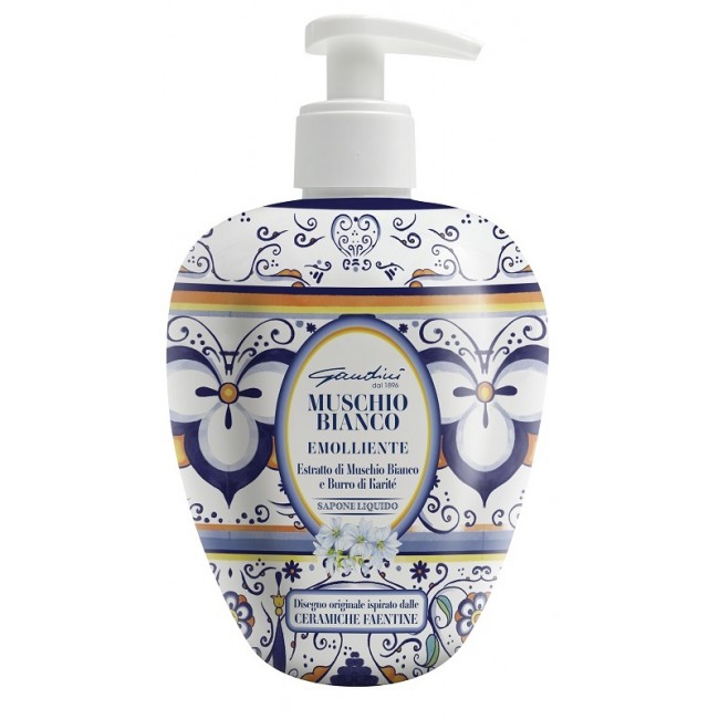 500ml di Gandini Sapone Liquido al Muschio Bianco