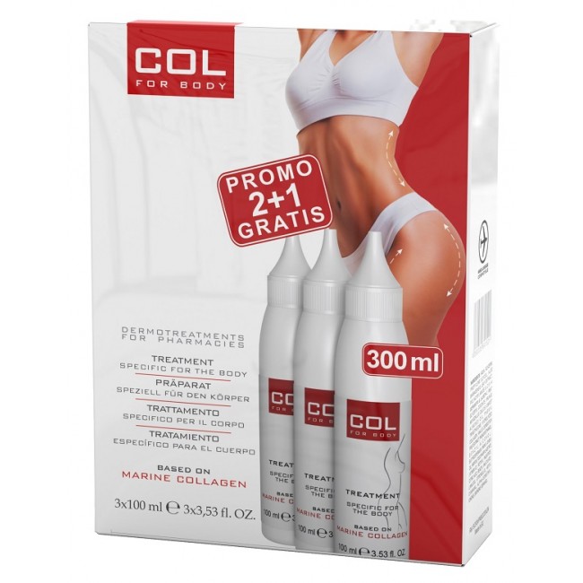 3 flaconi da 100 ml vital plus col for body