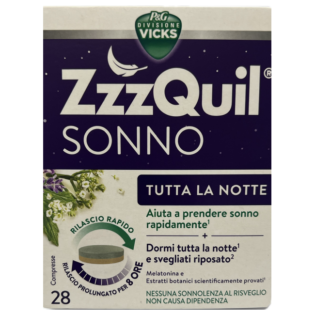 28 compresse di ZzzQuil Sonno Tutta la Notte