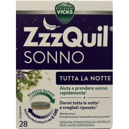 28 compresse di ZzzQuil Sonno Tutta la Notte