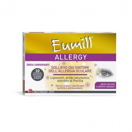 10 flaconcini di Gocce Oculari Antinfiammatorie da Eumill Allergy 10 flaconcini di Gocce Oculari Antinfiammatorie da Eumill Allergy