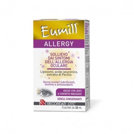 10ml di collirio antinfiammatorio da Eumill Allergy 10ml di collirio antinfiammatorio da Eumill Allergy