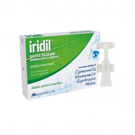 10 flaconcini monodose di Gocce Oculari Rinfrescanti da Iridil 10 flaconcini monodose di Gocce Oculari Rinfrescanti da Iridil