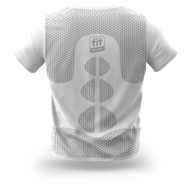 D. Fenstec T-shirt Fit Therapy Bianco Taglia S-m
