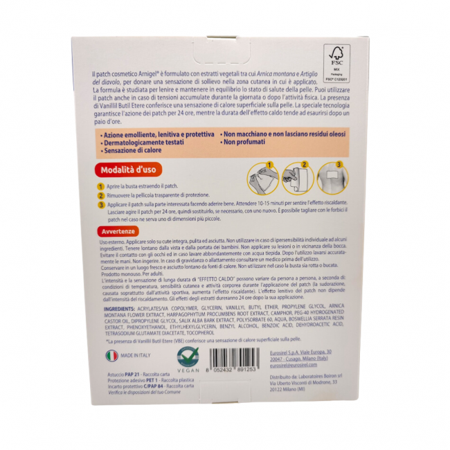 Boiron Arnigel Patch Warm Corpo 6 Pezzi