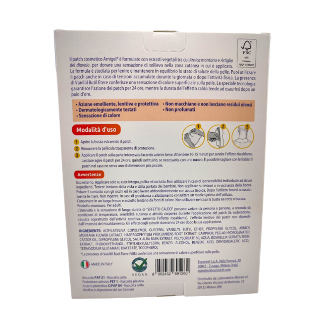 Boiron Arnigel Patch Warm Collo 5 Pezzi