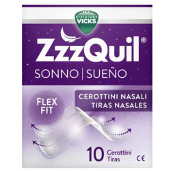 10 pezzi di ZzzQuil Cerottini Nasali per il Sonno
