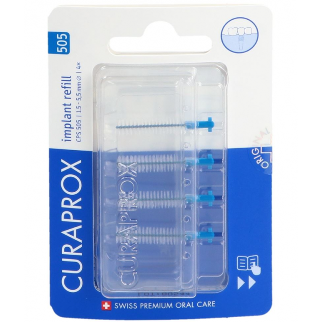 Curaden Healthcare Curaprox Capsule 505 Implant Refill 5 Scovolini Black