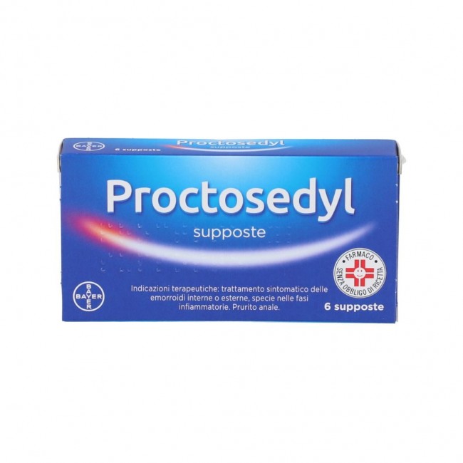 6 supposte da Bayer Proctosedyl Supposte Antiemorroidali
