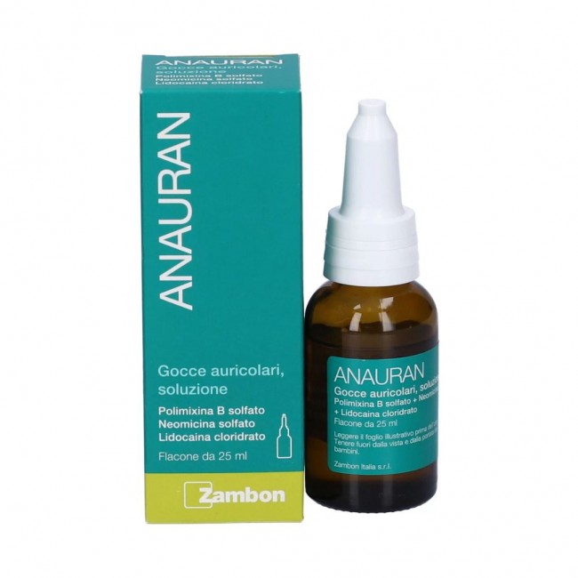 25ml di Gocce Auricolari Antibiotiche da Anauran Zambon Italia