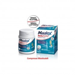 40 compresse masticabili di Maalox Reflurapid