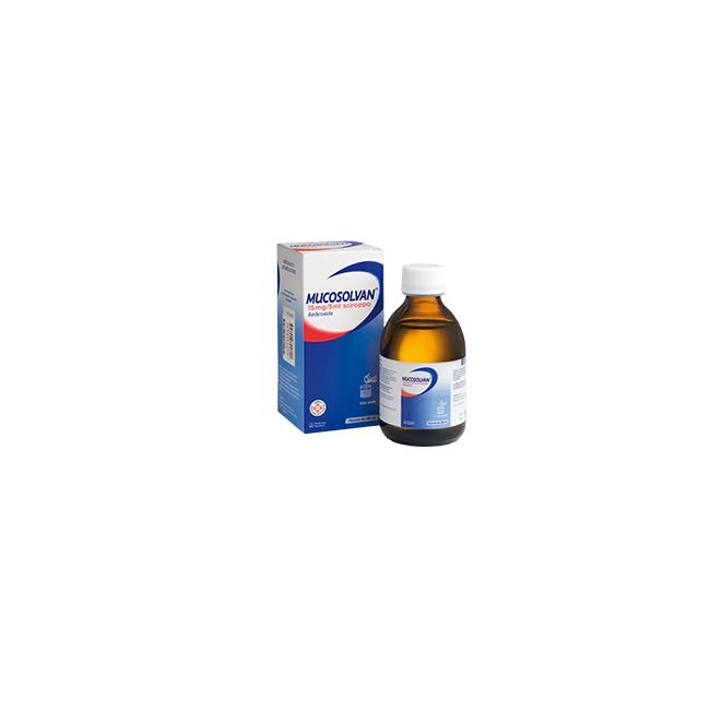 flacone 200 ml Sciroppo fluidificante Mucosolvan 15 Mg/5 Ml