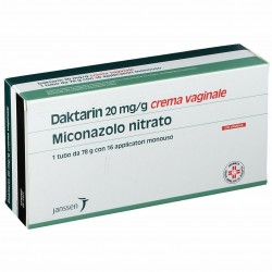 Tubetto da 78 g con 16 applicatori Crema Vaginale  antisettica Daktarin 20 Mg/g