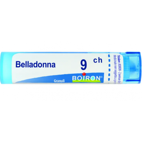 Tubo da 80 granuli di Belladonna Atropa 9ch della Boiron.