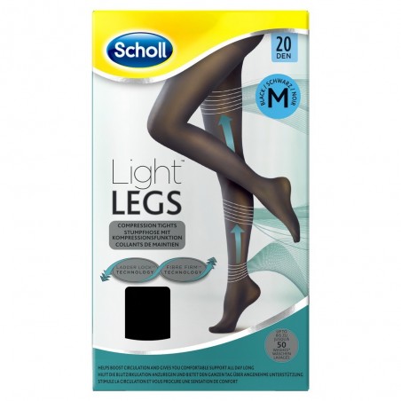 Dr. Scholl's Scholl Lightlegs 20 Denari Taglia S Colore Nero 1 Paio