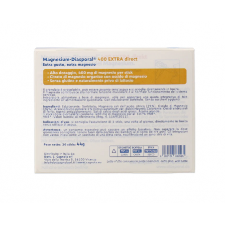 Dott. C. Cagnola Magnesio Diasporal 400 Mg Direk Orosolubile