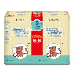 16+16 pezzi di Profar Sempre Asciutto Pannolino Ultra Junior 11/25 Kg Bipack