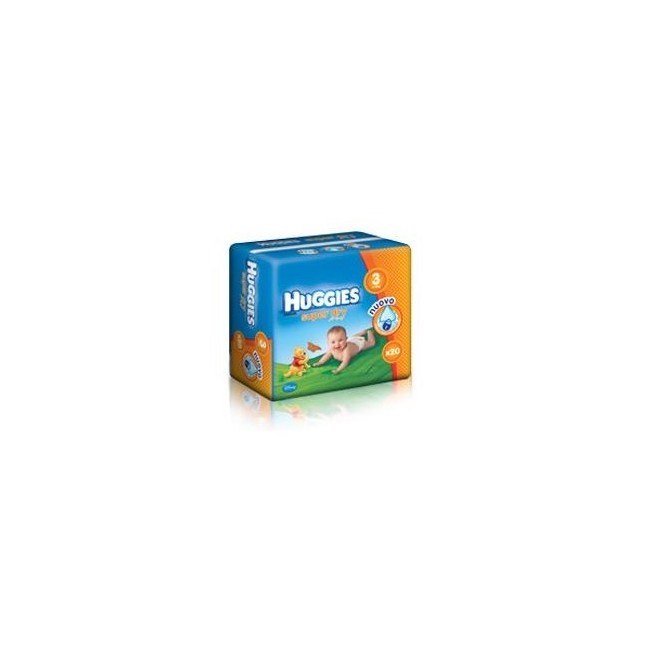 HUGGIES Pannol.SuperDry 3  4-9Kg 20pz