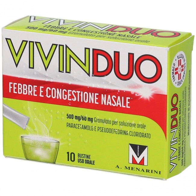 Granulato in bustine - Vivinduo Febbre E Congestione Nasale