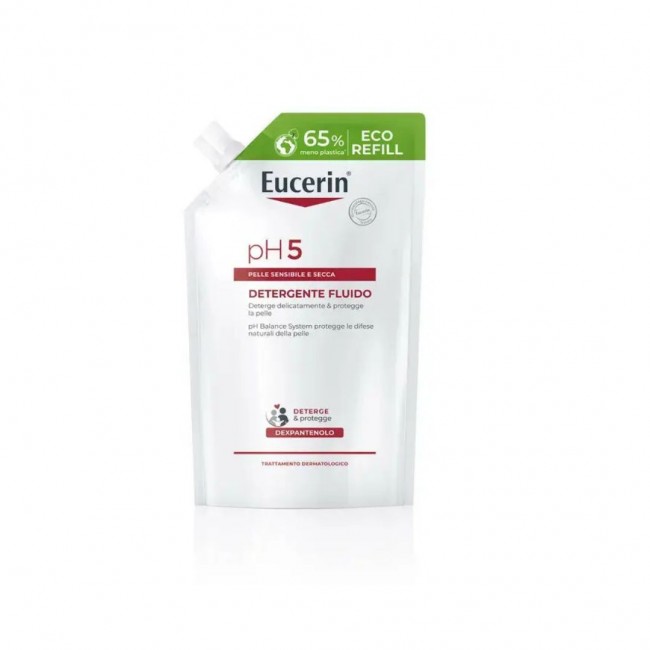 400ml di Eucerin pH5 Detergente Viso e Corpo Refill