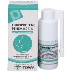 Spray orale da 15 ml Flurbiprofene Pensa 0,25%