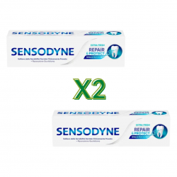 2 confezioni da 75 ml sensodyne repair e protect extra fresh