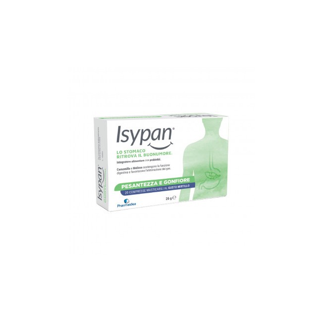 Pharmaidea Isypan Pesantezza Gonfiore 20 Compresse Masticabili