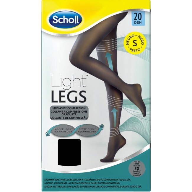 Dr. Scholl's Scholl Lightlegs 20 Denari Taglia L Colore Nero 1 Paio