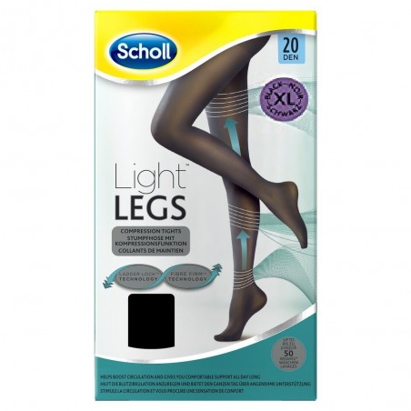 Dr. Scholl's Scholl Lightlegs 20 Denari Taglia L Colore Nero 1 Paio