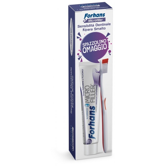 Uragme Forhans Dentifricio Microfiller + Spazzolino