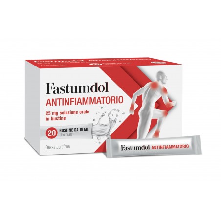 20 bustine Fastumdol Antinfiammatorio 25 Mg
