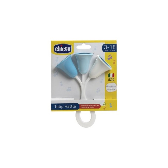 1 pezzo - Tulipano Sonoro Azzurro 3/18 mesi di Chicco Gioco