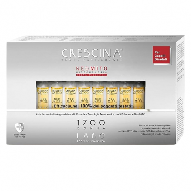 scatola con 20 fiale crescina neo mito 1700 uomo