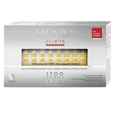 scatola con 20 fiale crescina neo mito 1700 uomo