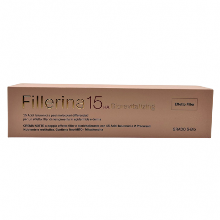 tubetto 50 ml labo fillerina 15 ha Biorevitalizing crema notte grado 5