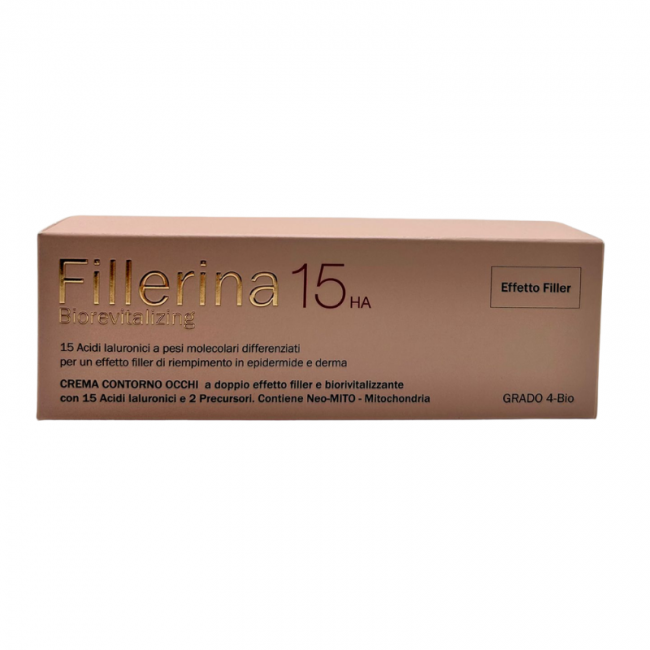 tubetto 15 ml crema contorno occhi labo fillerina 15 ha biorevitalizing  grado 4