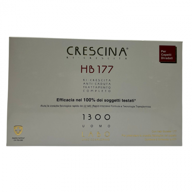 Labo Crescina Ri Crescita Hb177 1300 Uomo Tc 10 + 10 Fiale 3,5 Ml