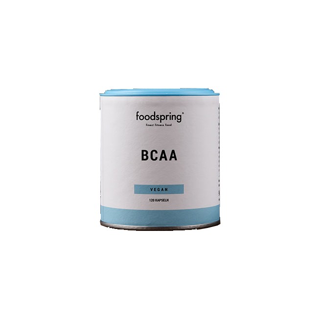 barattolo Foodspring Integratore di BCAA 120 capsule