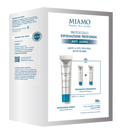 cofanetto Miamo protocollo esfoliazione profonda anti-aging tubetto x8 + 2 omaggio