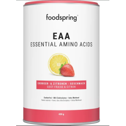 EAA essential amino acids   Foodspring integratore di amminoacidi 420g fragola e limone