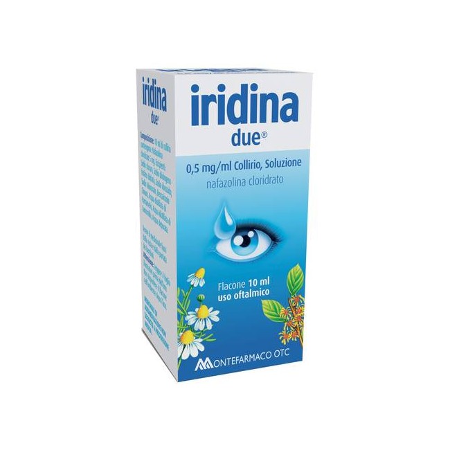Montefarmaco Otc Iridina Due 0,5mg/ml Collirio, Soluzione Nafazolina Cloridrato