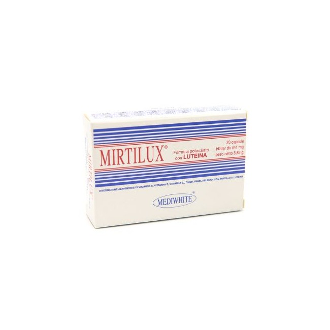 20 Capsule di Integratore per la Vista Mirtilux da Mediwhite