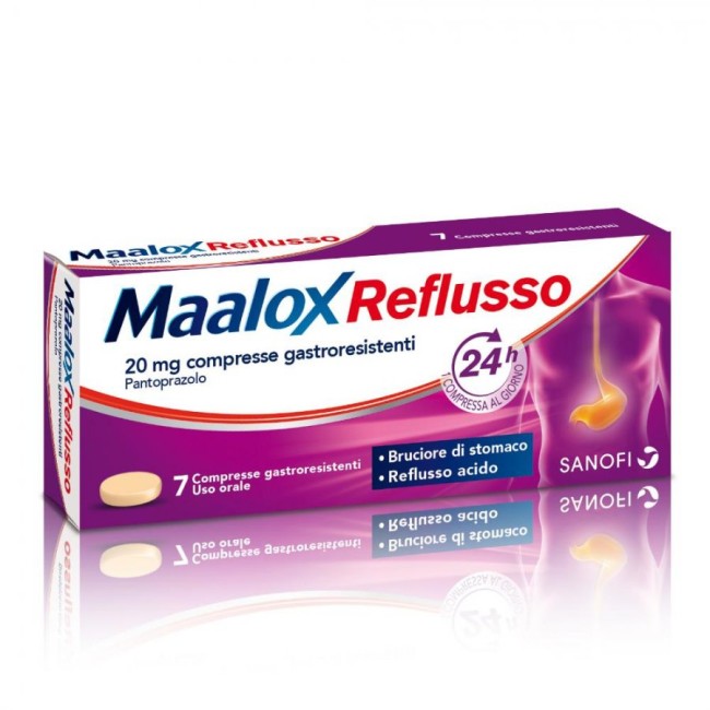 7 Compresse Maalox Reflusso 20 Mg
