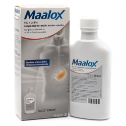 Flacone da 250 ml Maalox 4% + 3,5%