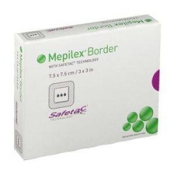 Molnlycke Medicazione In Schiuma Di Poliuretano Mepilex Border Flex 7,5x7,5 Cm 5 Pezzi
