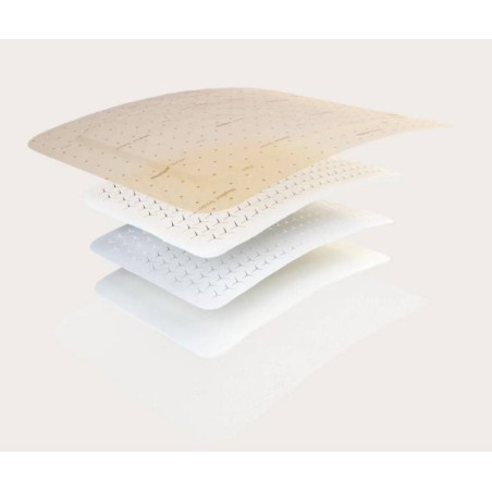 Molnlycke Medicazione In Schiuma Di Poliuretano Mepilex Border Flex 7,5x7,5 Cm 5 Pezzi